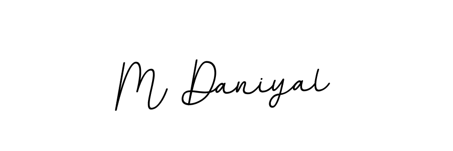 This is the best signature style for the M Daniyal name. Also you like these signature font (BallpointsItalic-DORy9). Mix name signature. M Daniyal signature style 11 images and pictures png
