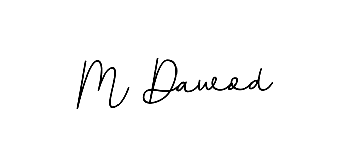 How to make M Dawod name signature. Use BallpointsItalic-DORy9 style for creating short signs online. This is the latest handwritten sign. M Dawod signature style 11 images and pictures png