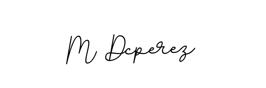 How to make M Dcperez name signature. Use BallpointsItalic-DORy9 style for creating short signs online. This is the latest handwritten sign. M Dcperez signature style 11 images and pictures png