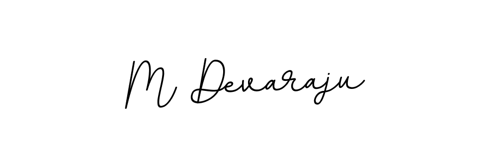 Design your own signature with our free online signature maker. With this signature software, you can create a handwritten (BallpointsItalic-DORy9) signature for name M Devaraju. M Devaraju signature style 11 images and pictures png