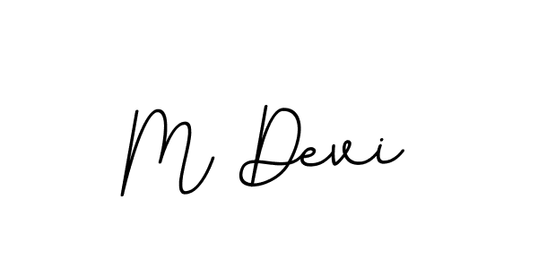 Use a signature maker to create a handwritten signature online. With this signature software, you can design (BallpointsItalic-DORy9) your own signature for name M Devi. M Devi signature style 11 images and pictures png