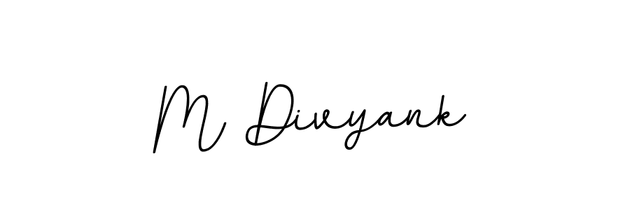 Design your own signature with our free online signature maker. With this signature software, you can create a handwritten (BallpointsItalic-DORy9) signature for name M Divyank. M Divyank signature style 11 images and pictures png