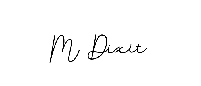Use a signature maker to create a handwritten signature online. With this signature software, you can design (BallpointsItalic-DORy9) your own signature for name M Dixit. M Dixit signature style 11 images and pictures png