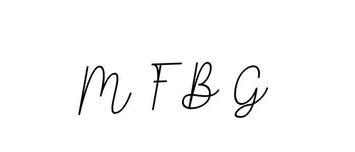 Also You can easily find your signature by using the search form. We will create M F B G name handwritten signature images for you free of cost using BallpointsItalic-DORy9 sign style. M F B G signature style 11 images and pictures png