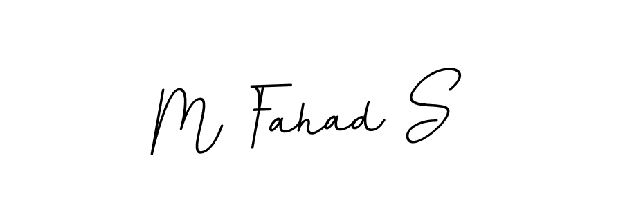 Make a beautiful signature design for name M Fahad S. Use this online signature maker to create a handwritten signature for free. M Fahad S signature style 11 images and pictures png