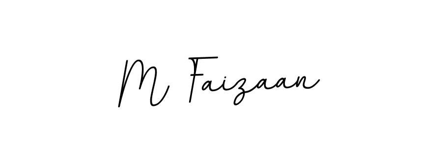 Make a beautiful signature design for name M Faizaan. With this signature (BallpointsItalic-DORy9) style, you can create a handwritten signature for free. M Faizaan signature style 11 images and pictures png
