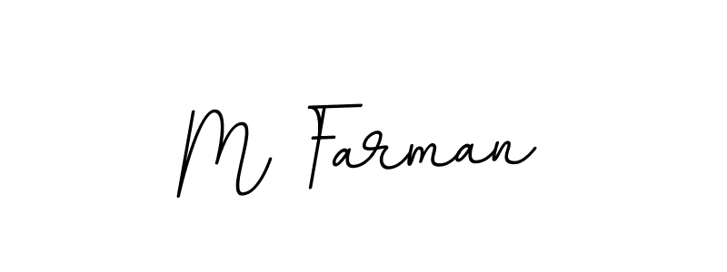 How to make M Farman name signature. Use BallpointsItalic-DORy9 style for creating short signs online. This is the latest handwritten sign. M Farman signature style 11 images and pictures png