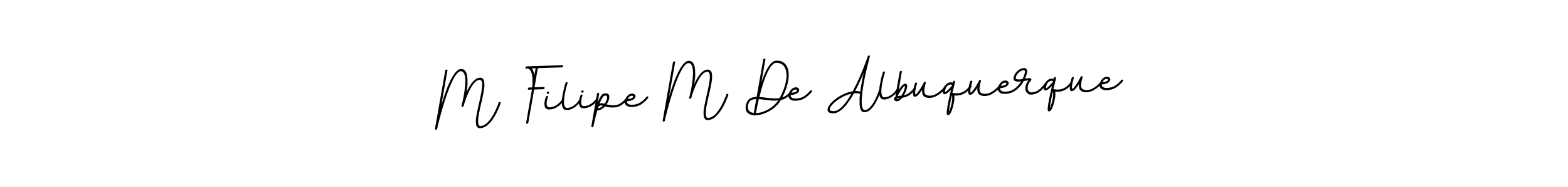 Use a signature maker to create a handwritten signature online. With this signature software, you can design (BallpointsItalic-DORy9) your own signature for name M Filipe M De Albuquerque. M Filipe M De Albuquerque signature style 11 images and pictures png