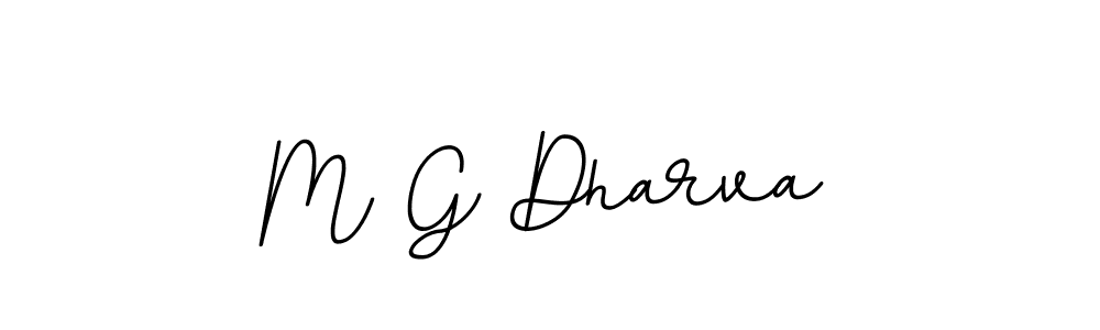 M G Dharva stylish signature style. Best Handwritten Sign (BallpointsItalic-DORy9) for my name. Handwritten Signature Collection Ideas for my name M G Dharva. M G Dharva signature style 11 images and pictures png