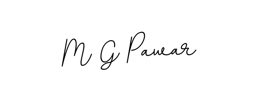 Design your own signature with our free online signature maker. With this signature software, you can create a handwritten (BallpointsItalic-DORy9) signature for name M G Pawar. M G Pawar signature style 11 images and pictures png
