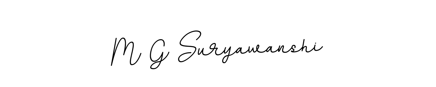 Make a beautiful signature design for name M G Suryawanshi. With this signature (BallpointsItalic-DORy9) style, you can create a handwritten signature for free. M G Suryawanshi signature style 11 images and pictures png