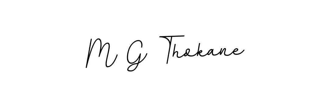 Use a signature maker to create a handwritten signature online. With this signature software, you can design (BallpointsItalic-DORy9) your own signature for name M G Thokane. M G Thokane signature style 11 images and pictures png