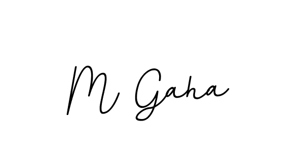 The best way (BallpointsItalic-DORy9) to make a short signature is to pick only two or three words in your name. The name M Gaha include a total of six letters. For converting this name. M Gaha signature style 11 images and pictures png