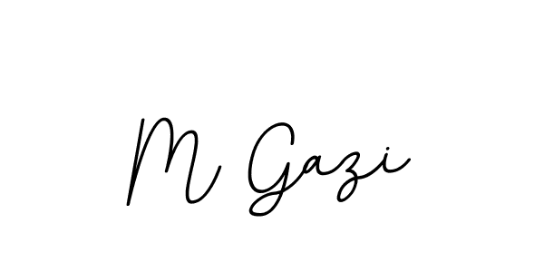 You should practise on your own different ways (BallpointsItalic-DORy9) to write your name (M Gazi) in signature. don't let someone else do it for you. M Gazi signature style 11 images and pictures png