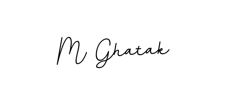 How to make M Ghatak signature? BallpointsItalic-DORy9 is a professional autograph style. Create handwritten signature for M Ghatak name. M Ghatak signature style 11 images and pictures png