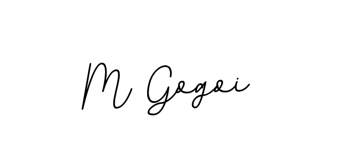 M Gogoi stylish signature style. Best Handwritten Sign (BallpointsItalic-DORy9) for my name. Handwritten Signature Collection Ideas for my name M Gogoi. M Gogoi signature style 11 images and pictures png