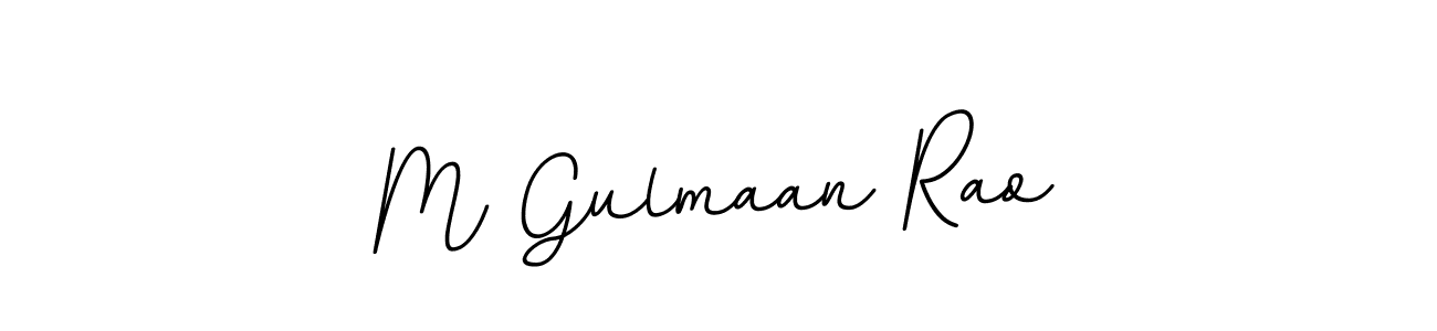 You should practise on your own different ways (BallpointsItalic-DORy9) to write your name (M Gulmaan Rao) in signature. don't let someone else do it for you. M Gulmaan Rao signature style 11 images and pictures png