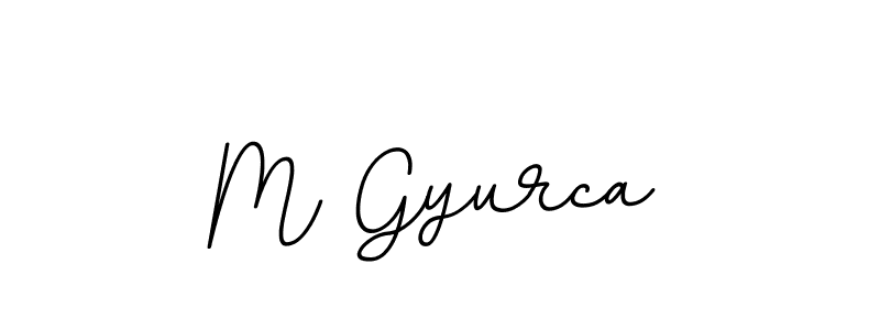 Design your own signature with our free online signature maker. With this signature software, you can create a handwritten (BallpointsItalic-DORy9) signature for name M Gyurca. M Gyurca signature style 11 images and pictures png