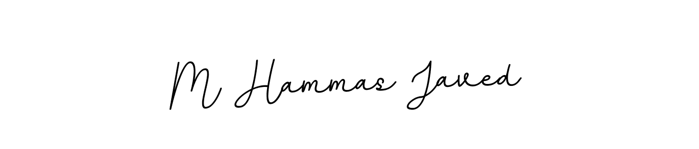 Create a beautiful signature design for name M Hammas Javed. With this signature (BallpointsItalic-DORy9) fonts, you can make a handwritten signature for free. M Hammas Javed signature style 11 images and pictures png