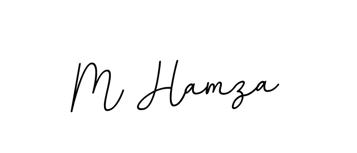 How to make M Hamza name signature. Use BallpointsItalic-DORy9 style for creating short signs online. This is the latest handwritten sign. M Hamza signature style 11 images and pictures png