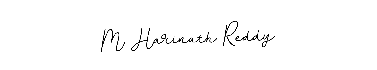 Design your own signature with our free online signature maker. With this signature software, you can create a handwritten (BallpointsItalic-DORy9) signature for name M Harinath Reddy. M Harinath Reddy signature style 11 images and pictures png