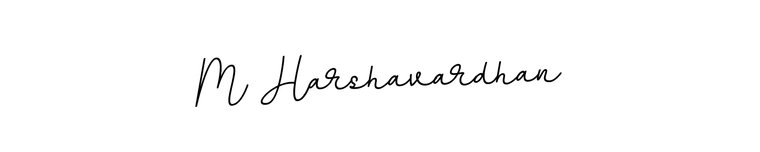 How to make M Harshavardhan name signature. Use BallpointsItalic-DORy9 style for creating short signs online. This is the latest handwritten sign. M Harshavardhan signature style 11 images and pictures png