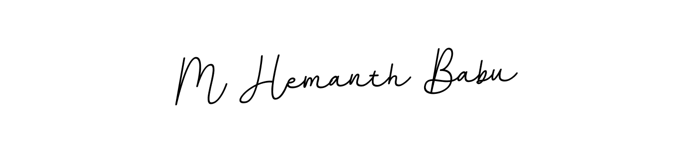 Make a beautiful signature design for name M Hemanth Babu. Use this online signature maker to create a handwritten signature for free. M Hemanth Babu signature style 11 images and pictures png