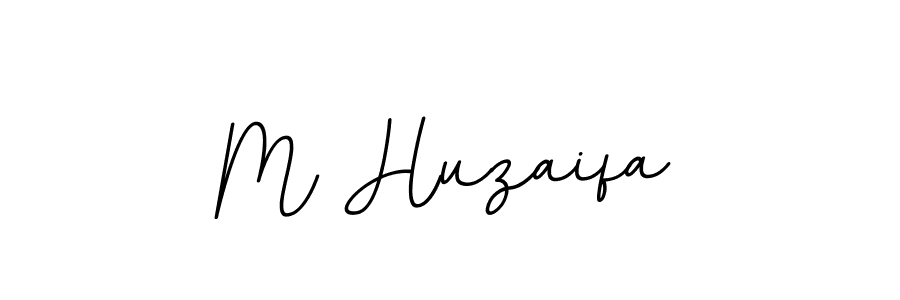 The best way (BallpointsItalic-DORy9) to make a short signature is to pick only two or three words in your name. The name M Huzaifa include a total of six letters. For converting this name. M Huzaifa signature style 11 images and pictures png