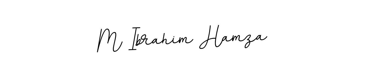 Use a signature maker to create a handwritten signature online. With this signature software, you can design (BallpointsItalic-DORy9) your own signature for name M Ibrahim Hamza. M Ibrahim Hamza signature style 11 images and pictures png