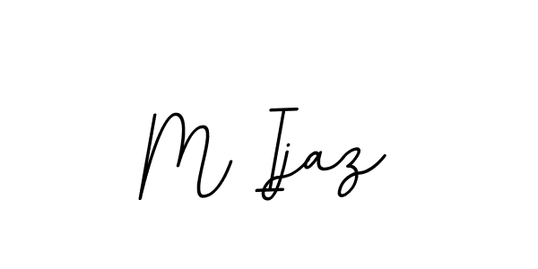 M Ijaz stylish signature style. Best Handwritten Sign (BallpointsItalic-DORy9) for my name. Handwritten Signature Collection Ideas for my name M Ijaz. M Ijaz signature style 11 images and pictures png