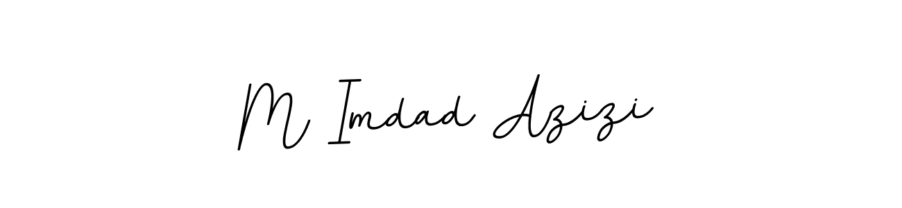 Use a signature maker to create a handwritten signature online. With this signature software, you can design (BallpointsItalic-DORy9) your own signature for name M Imdad Azizi. M Imdad Azizi signature style 11 images and pictures png