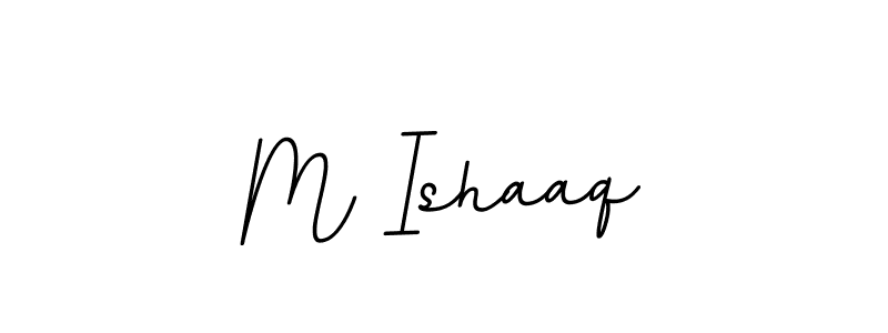 Create a beautiful signature design for name M Ishaaq. With this signature (BallpointsItalic-DORy9) fonts, you can make a handwritten signature for free. M Ishaaq signature style 11 images and pictures png