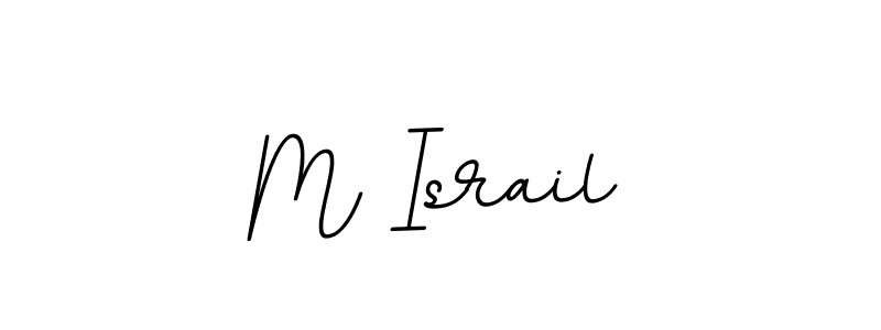 The best way (BallpointsItalic-DORy9) to make a short signature is to pick only two or three words in your name. The name M Israil include a total of six letters. For converting this name. M Israil signature style 11 images and pictures png