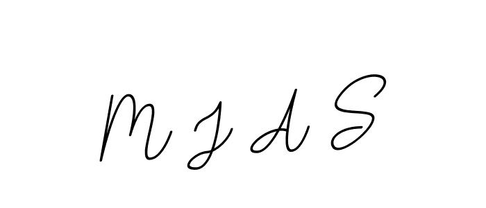 You should practise on your own different ways (BallpointsItalic-DORy9) to write your name (M J A S) in signature. don't let someone else do it for you. M J A S signature style 11 images and pictures png