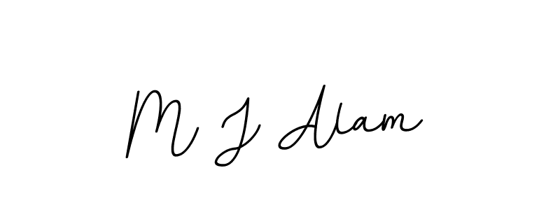 This is the best signature style for the M J Alam name. Also you like these signature font (BallpointsItalic-DORy9). Mix name signature. M J Alam signature style 11 images and pictures png