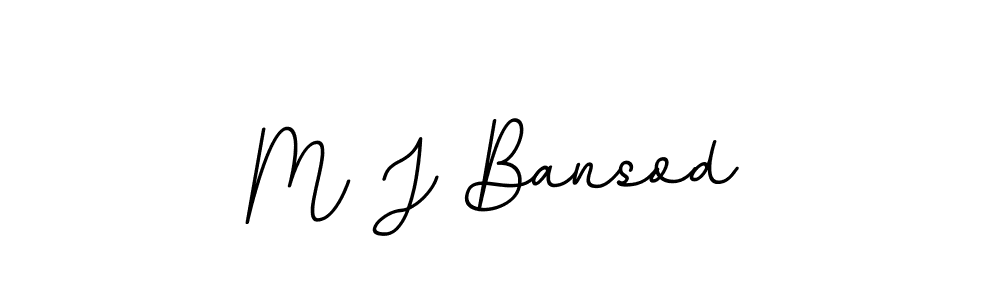 This is the best signature style for the M J Bansod name. Also you like these signature font (BallpointsItalic-DORy9). Mix name signature. M J Bansod signature style 11 images and pictures png