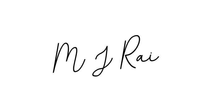 Make a beautiful signature design for name M J Rai. With this signature (BallpointsItalic-DORy9) style, you can create a handwritten signature for free. M J Rai signature style 11 images and pictures png