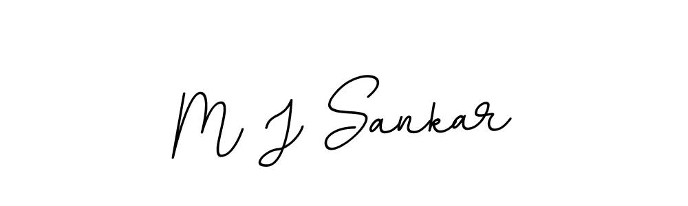 How to make M J Sankar signature? BallpointsItalic-DORy9 is a professional autograph style. Create handwritten signature for M J Sankar name. M J Sankar signature style 11 images and pictures png