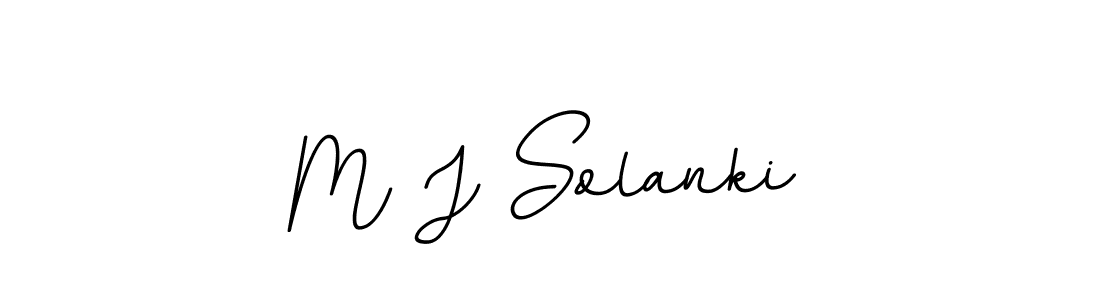 The best way (BallpointsItalic-DORy9) to make a short signature is to pick only two or three words in your name. The name M J Solanki include a total of six letters. For converting this name. M J Solanki signature style 11 images and pictures png