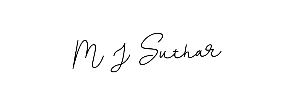 Make a beautiful signature design for name M J Suthar. Use this online signature maker to create a handwritten signature for free. M J Suthar signature style 11 images and pictures png