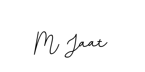 Use a signature maker to create a handwritten signature online. With this signature software, you can design (BallpointsItalic-DORy9) your own signature for name M Jaat. M Jaat signature style 11 images and pictures png