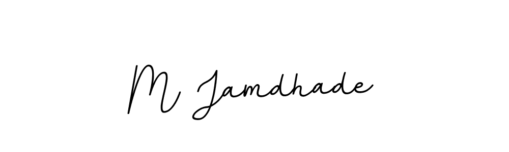 How to make M Jamdhade signature? BallpointsItalic-DORy9 is a professional autograph style. Create handwritten signature for M Jamdhade name. M Jamdhade signature style 11 images and pictures png
