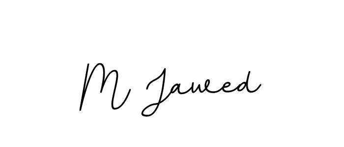 How to make M Jawed name signature. Use BallpointsItalic-DORy9 style for creating short signs online. This is the latest handwritten sign. M Jawed signature style 11 images and pictures png