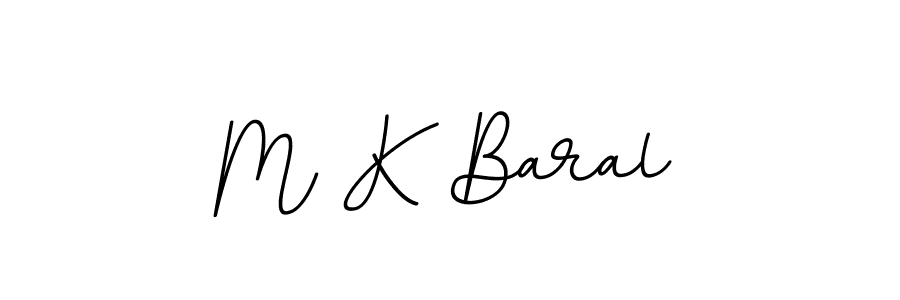 Use a signature maker to create a handwritten signature online. With this signature software, you can design (BallpointsItalic-DORy9) your own signature for name M K Baral. M K Baral signature style 11 images and pictures png