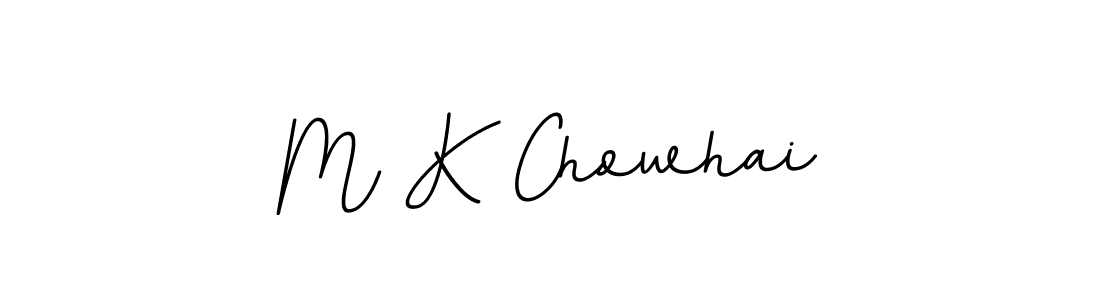 M K Chowhai stylish signature style. Best Handwritten Sign (BallpointsItalic-DORy9) for my name. Handwritten Signature Collection Ideas for my name M K Chowhai. M K Chowhai signature style 11 images and pictures png