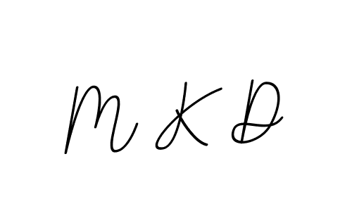How to make M K D name signature. Use BallpointsItalic-DORy9 style for creating short signs online. This is the latest handwritten sign. M K D signature style 11 images and pictures png