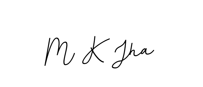 M K Jha stylish signature style. Best Handwritten Sign (BallpointsItalic-DORy9) for my name. Handwritten Signature Collection Ideas for my name M K Jha. M K Jha signature style 11 images and pictures png