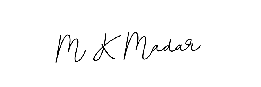 Make a beautiful signature design for name M K Madar. With this signature (BallpointsItalic-DORy9) style, you can create a handwritten signature for free. M K Madar signature style 11 images and pictures png