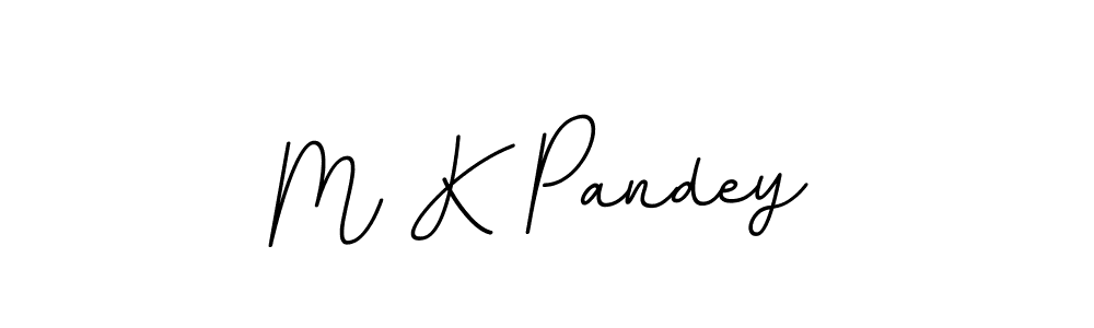 Create a beautiful signature design for name M K Pandey. With this signature (BallpointsItalic-DORy9) fonts, you can make a handwritten signature for free. M K Pandey signature style 11 images and pictures png