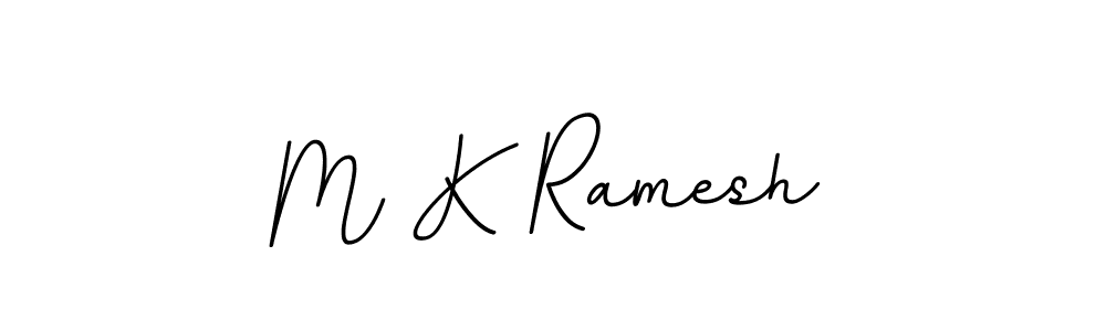 Create a beautiful signature design for name M K Ramesh. With this signature (BallpointsItalic-DORy9) fonts, you can make a handwritten signature for free. M K Ramesh signature style 11 images and pictures png